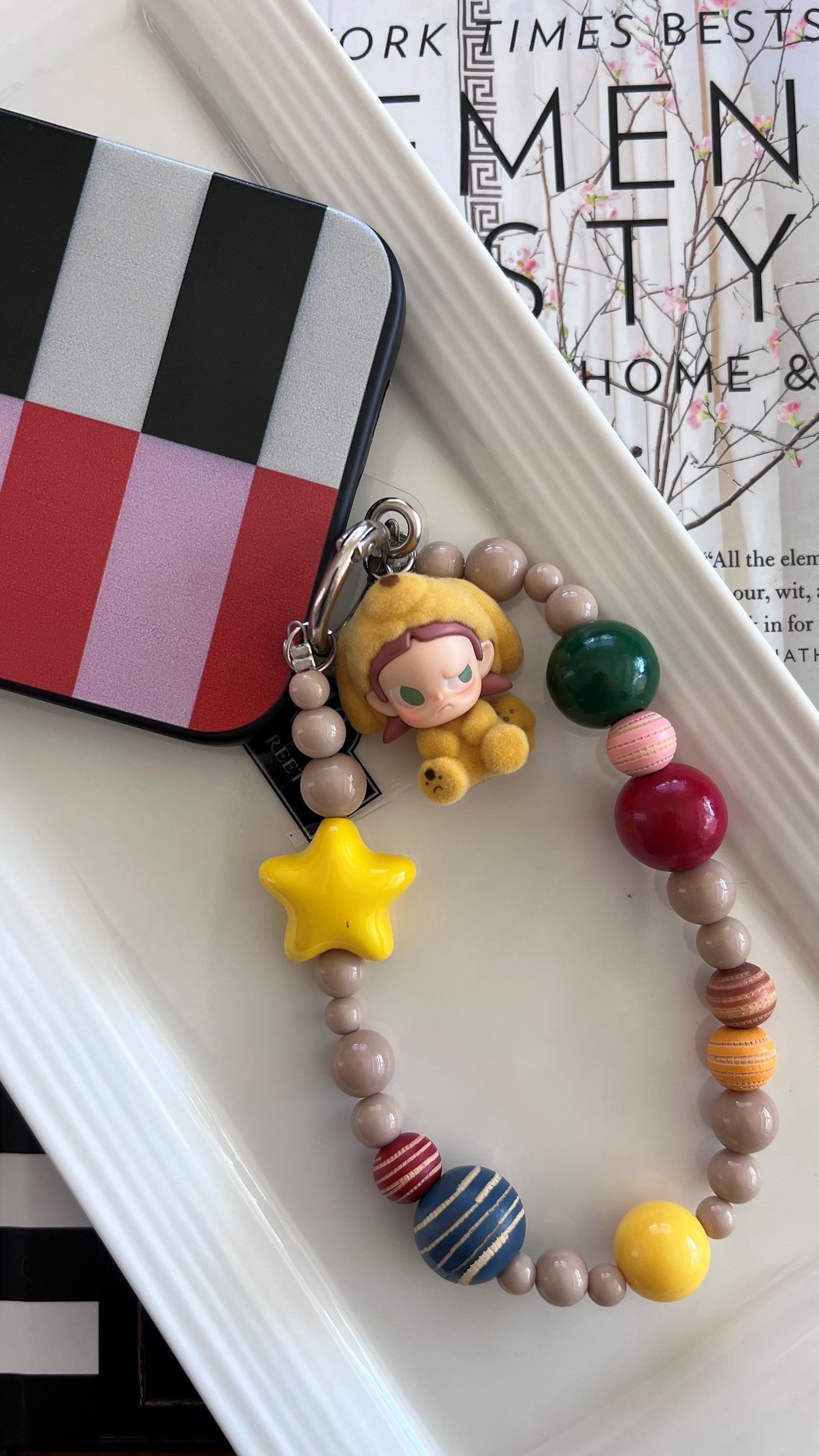 POP BEAN ZSIGA Sitting Puppy Phone Chain