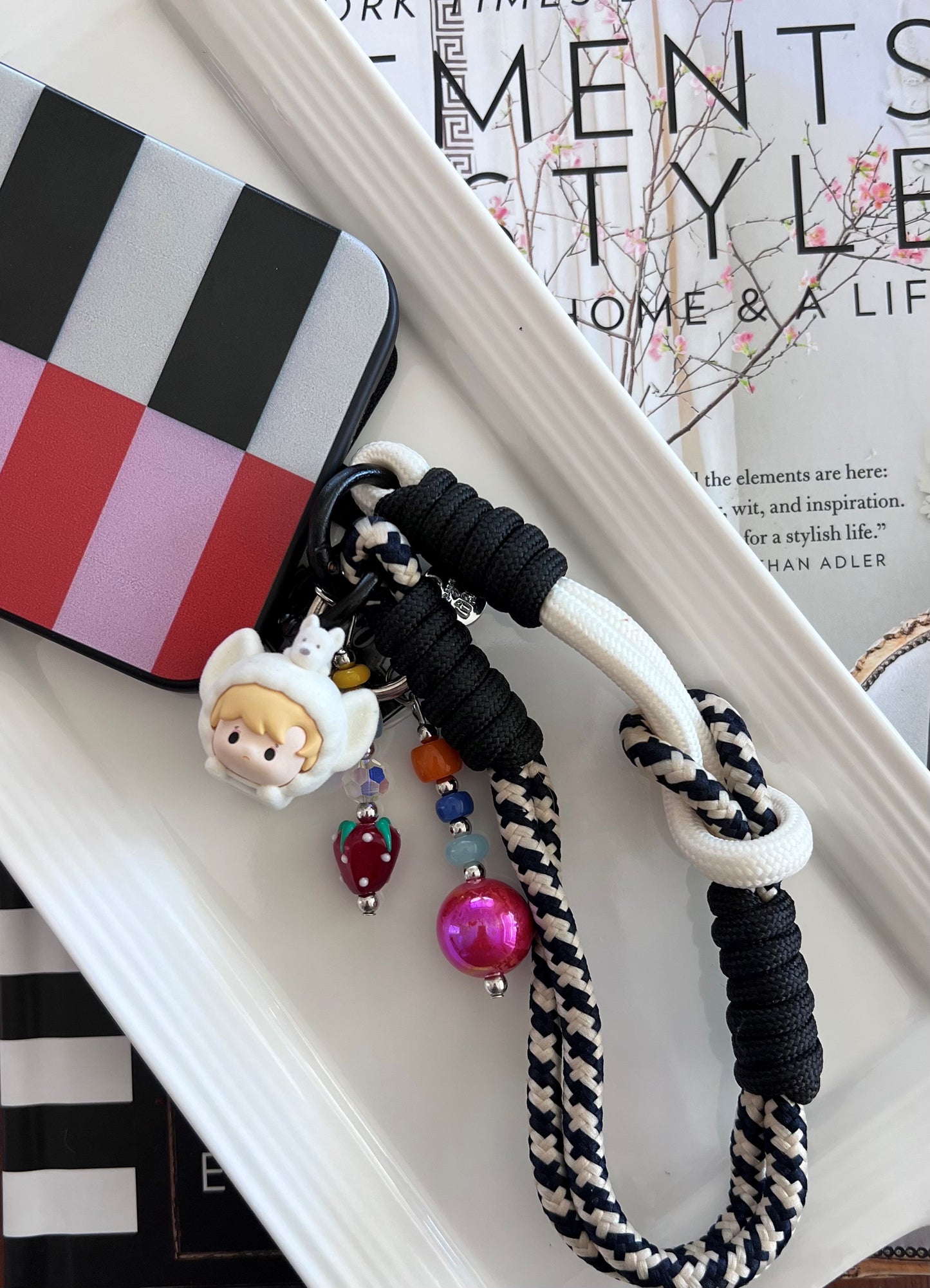 POP BEAN HACIPUPU Purring Puppy Phone Chain