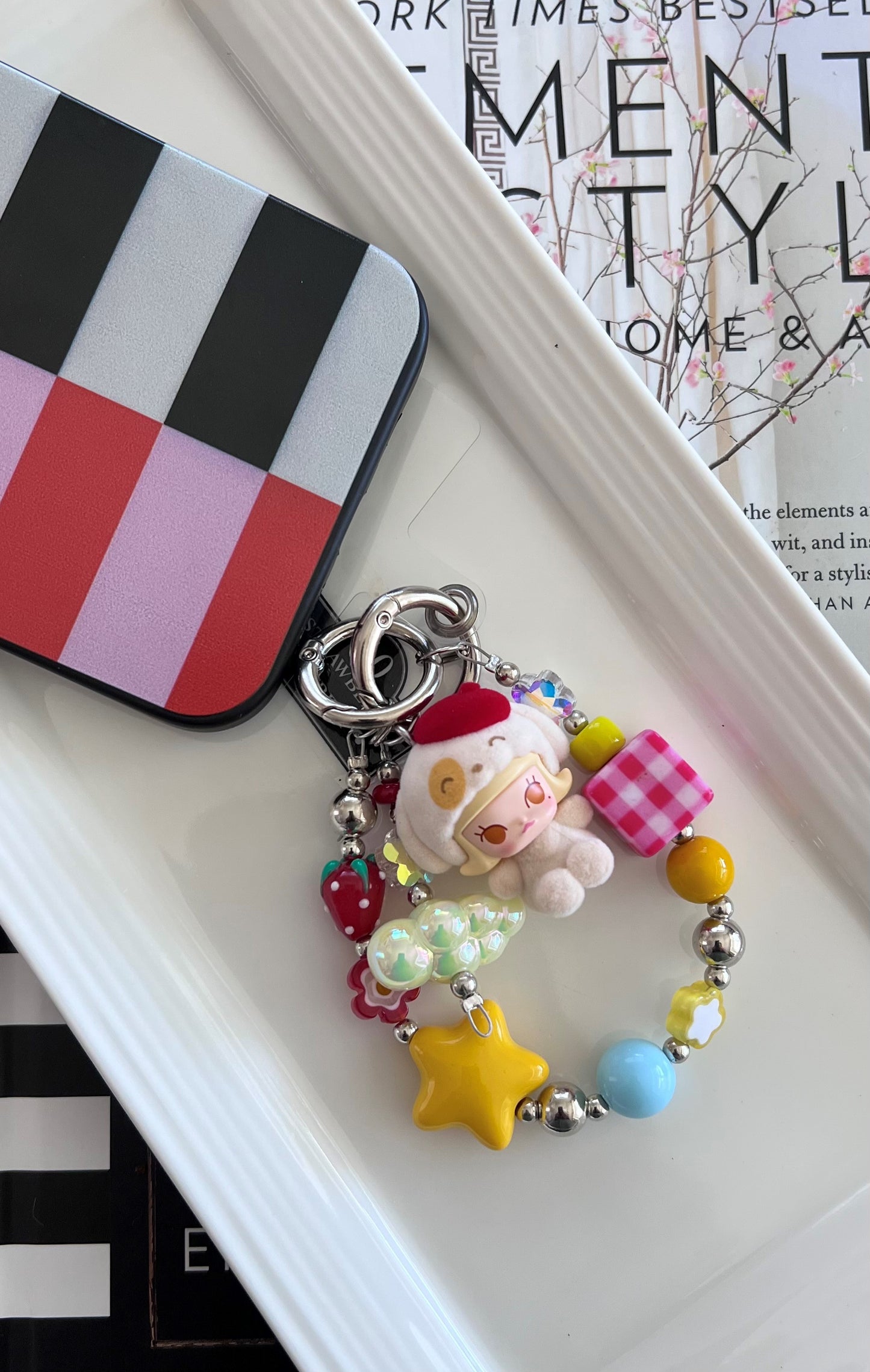 POP BEAN MOLLY Cute Puppy Phone Chain